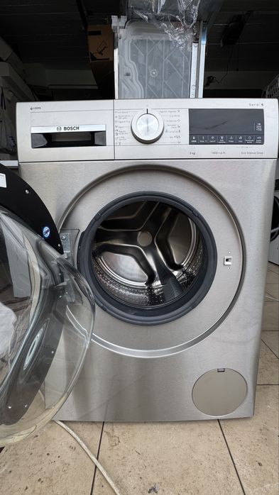 Máquina de Lavar Roupa BOSCH Serie 6 IDOS WGG244FAES  9kg 1400RPM Inox