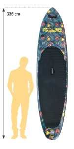 Zestaw Kompletny STARTOWY do Stand Up Paddling (SUP 335 × 84 × 15 cm)