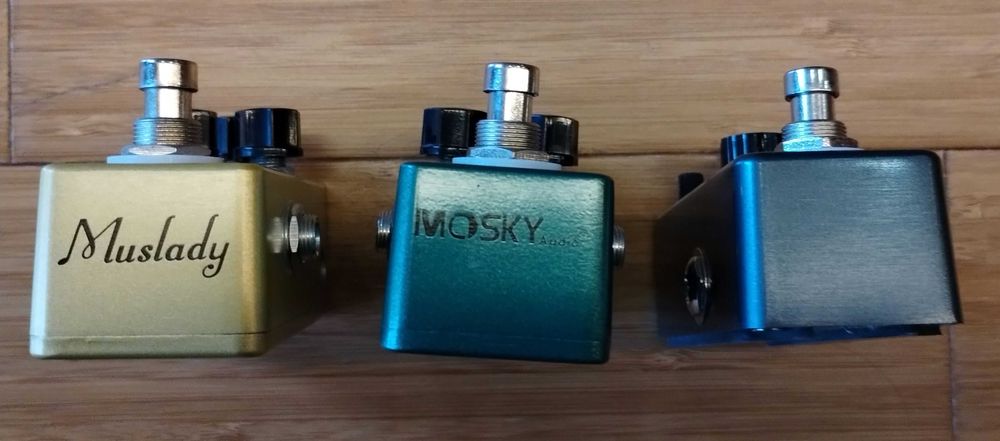 Pedais de overdrive e distorção para guitarra