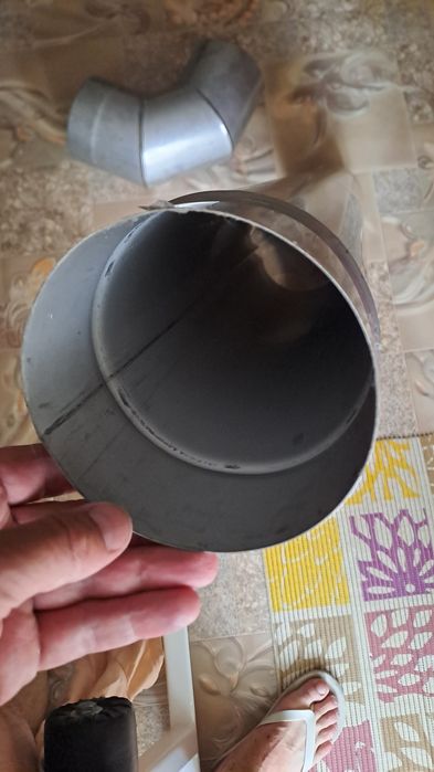 Труба нержавейка огнеупорная 140 150 160 180мм колено