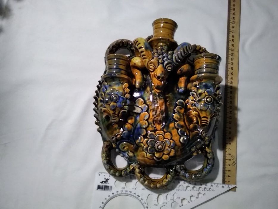 Опошня настенный подствечник глиняный