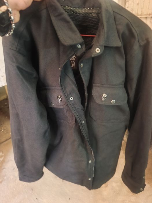 Casaco mota estilo camisa