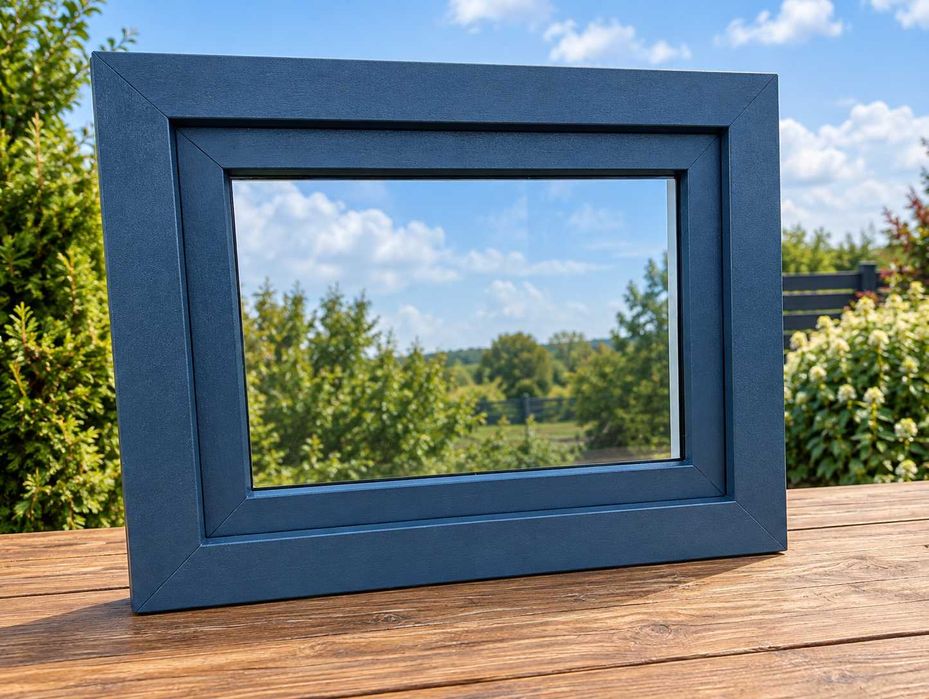 Okna gospodarcze Aluplast 80x60 Antracyt