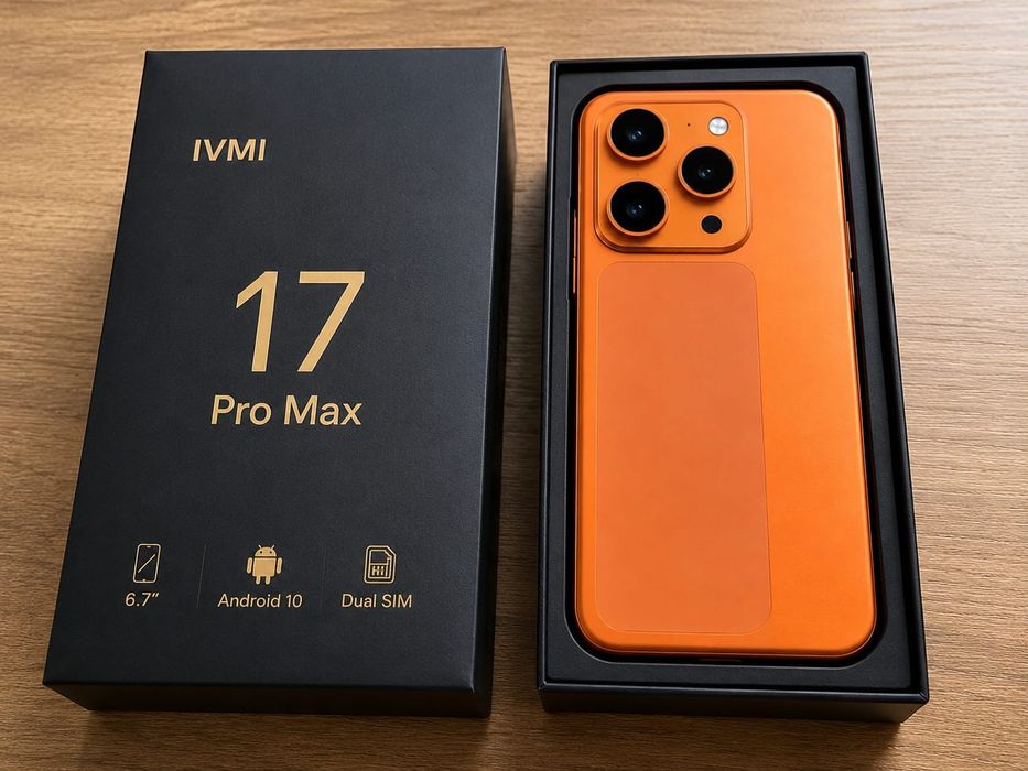 smartphone IVMI 17 Pro Max,  novo caixa