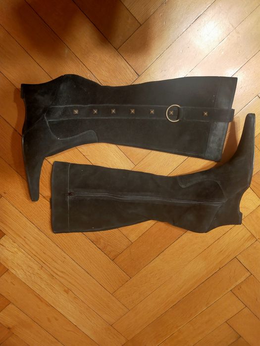 Venezia ekskluzywne kozaki z zamszu.
