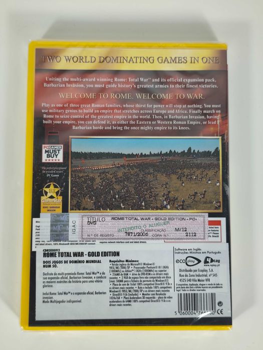 Rome Total War: Gold Edition - Selado - PC
