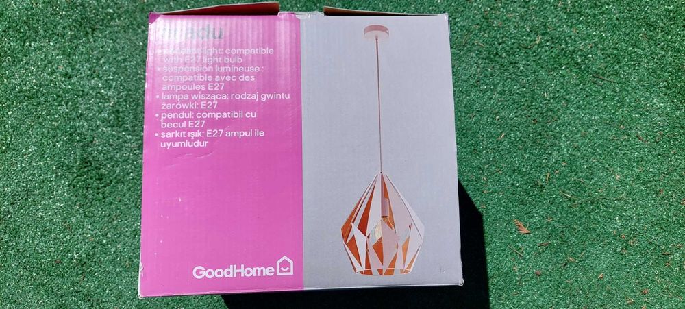 Lampa wisząca GoodHome Eradu 1-punktowa E27 biała-nowa