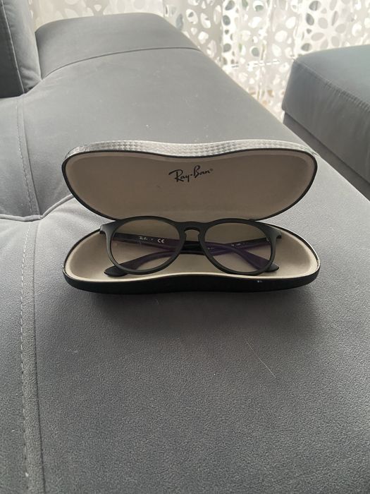 Okulary, oprawki Ray-ban dla chłopca, dziecka czarne