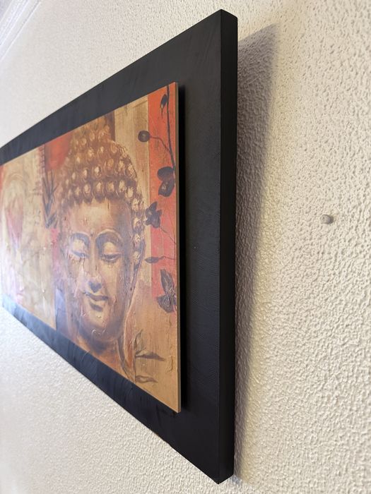 Quadro Buda do Gato Preto