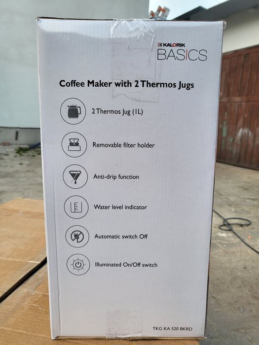 Ekspres przelewowy Kalorik TKG KA 520 BKRD 1 l czerwony