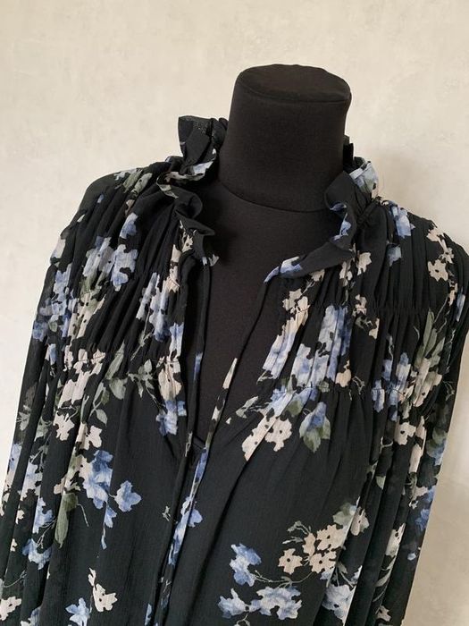 H&m  гарна шифонова сукня в квіти  плаття xl розмір