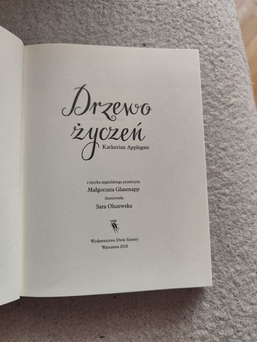 Drzewo życzeń, Katherine Applegate, książka