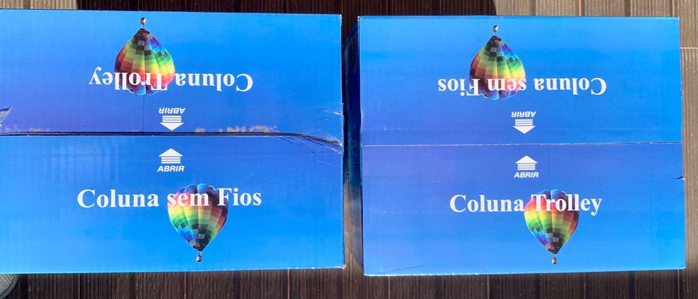 Colunas trolley bluetooth novos 300w