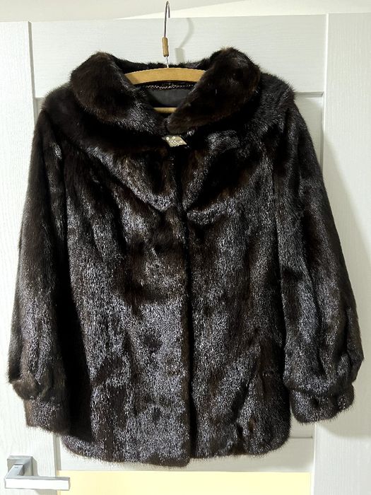 Норкова шуба натуральна,С-М
