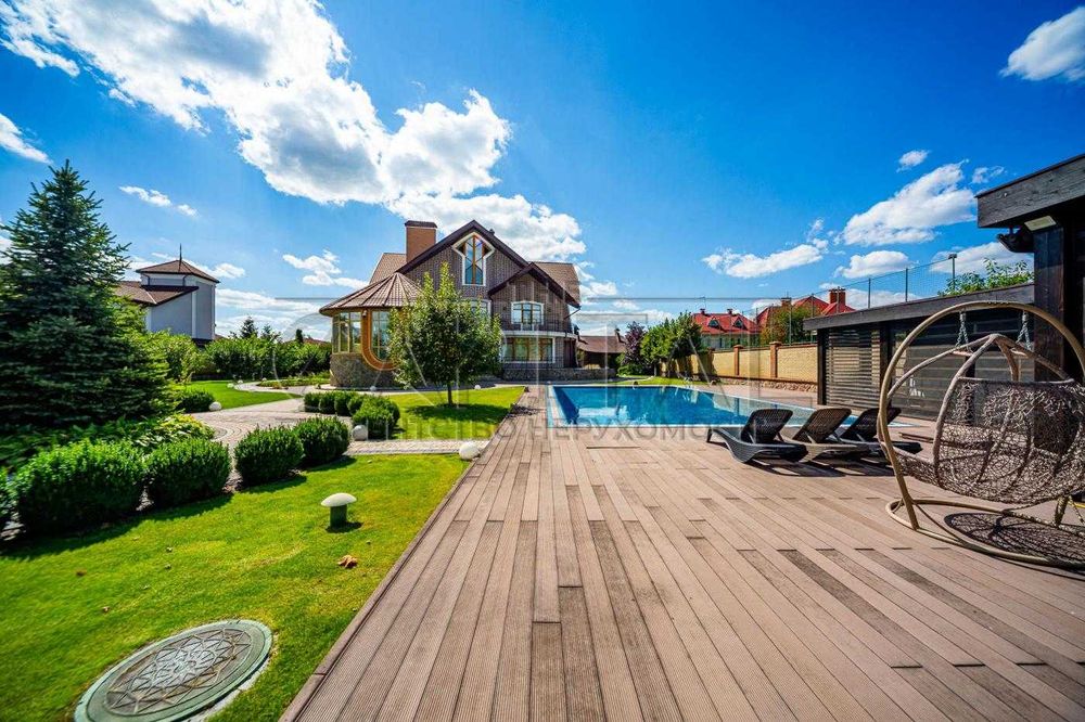 Оренда ПРЕМІАЛЬНОГО будинку Козин ГАЗ БАСЕЙН АВТОНОМНІСТЬ 800 м2 річка