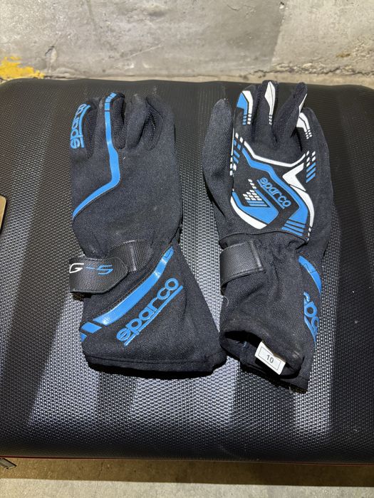 Rękawice kartingowe Sparco KG-5 rozm. 10 – stan 4/5