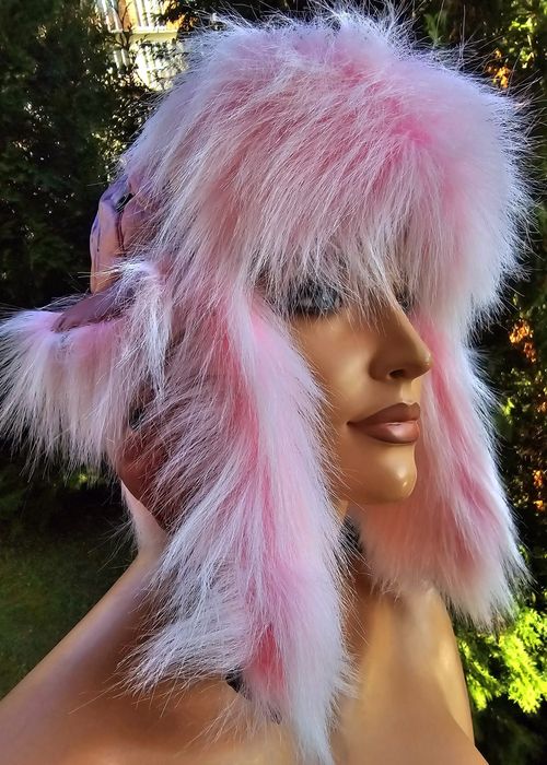 Modna ocieplana zimowa czapka uszatka damska nowa Wyprzedaż !