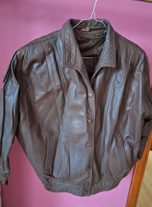 Kurtka skórzana - oldschoolowa - lata 90te