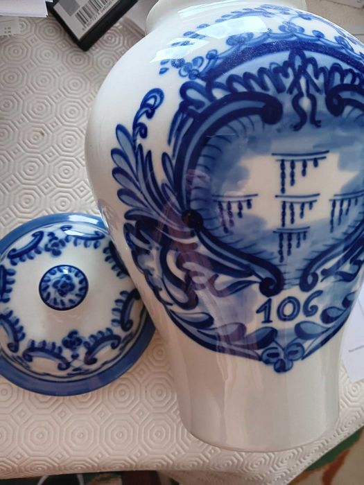 Vaso em Cerâmica feito à mão de Viana do Castelo 36 cm, anos 80