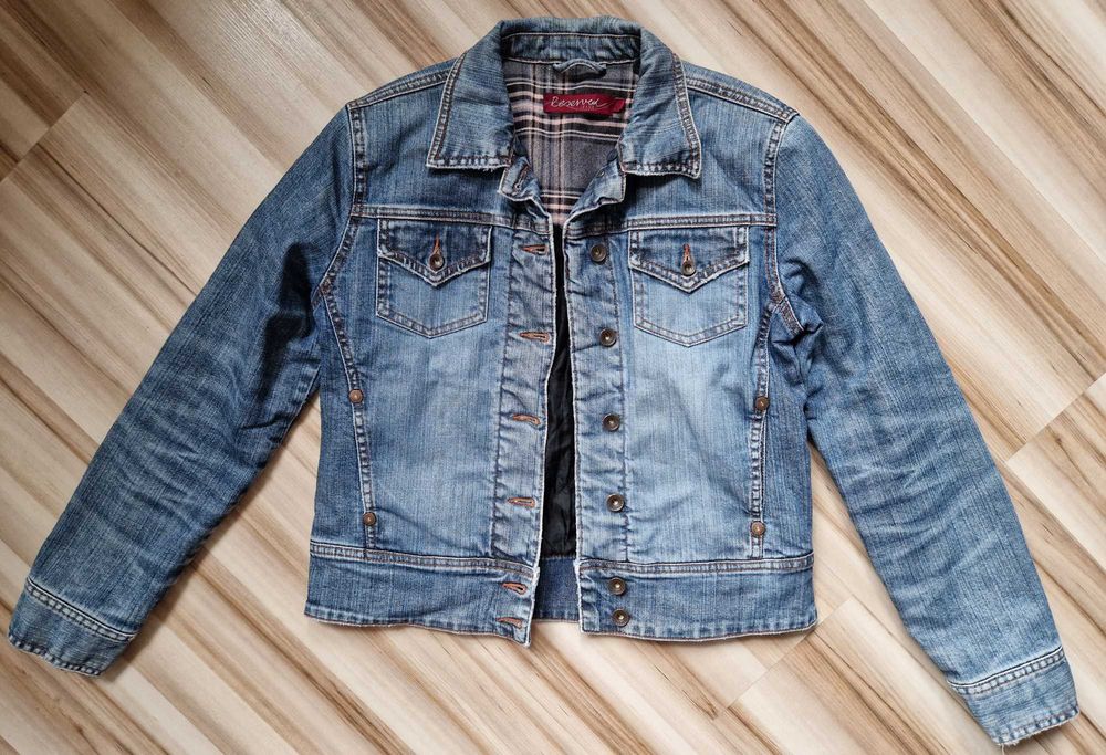 Jeansowa kurtka damska katana vintage RESERVED S/M