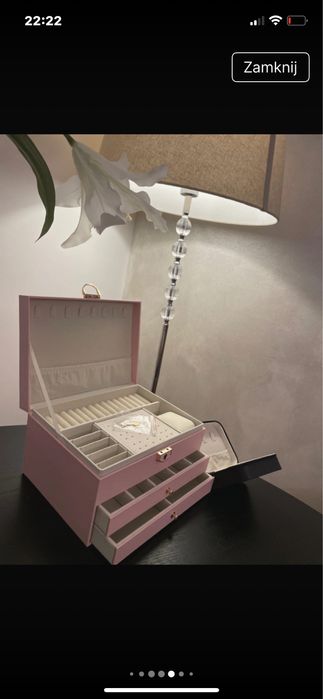 Dwa Kufereki szkatulka na bizuterie nowy