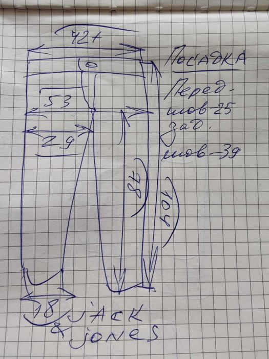 Джинсы Jack&jones jeans Дания w32 stretch dark navy.