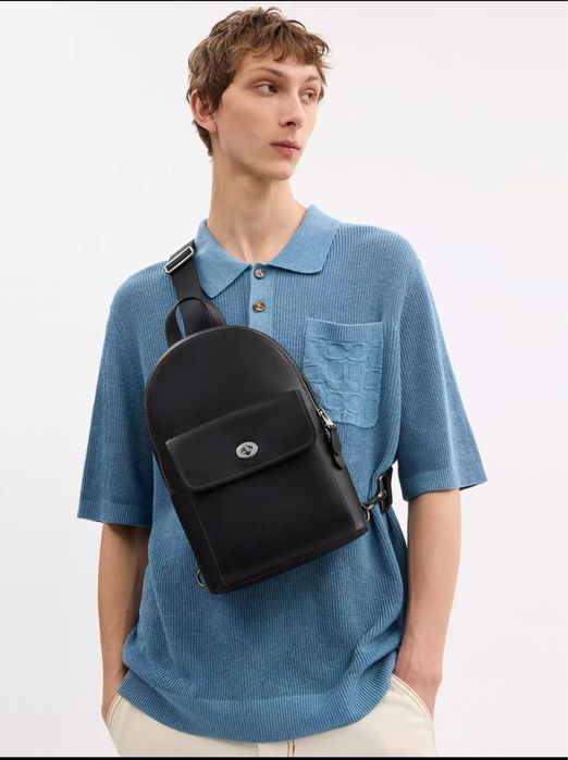 COACH Чоловіча сумка бананка слінг Мужская сумочка слинг оригинал коач