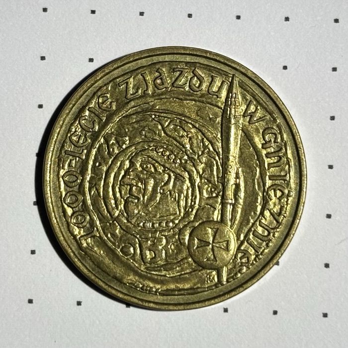 Moneta 2 zł Zjazd w Gnieźnie