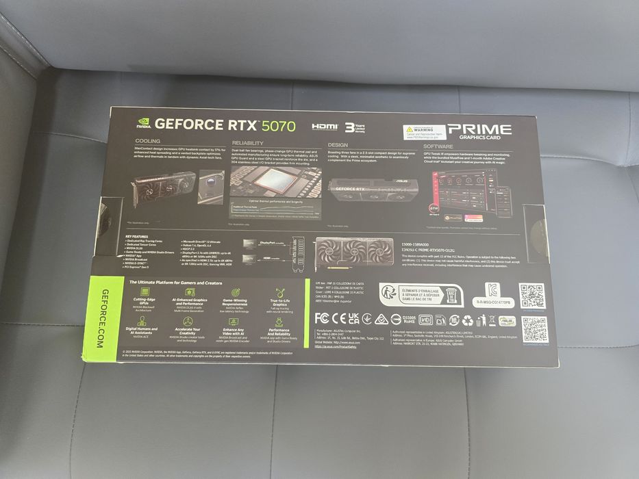 Відеокарта ASUS PRIME RTX5070 12Gb