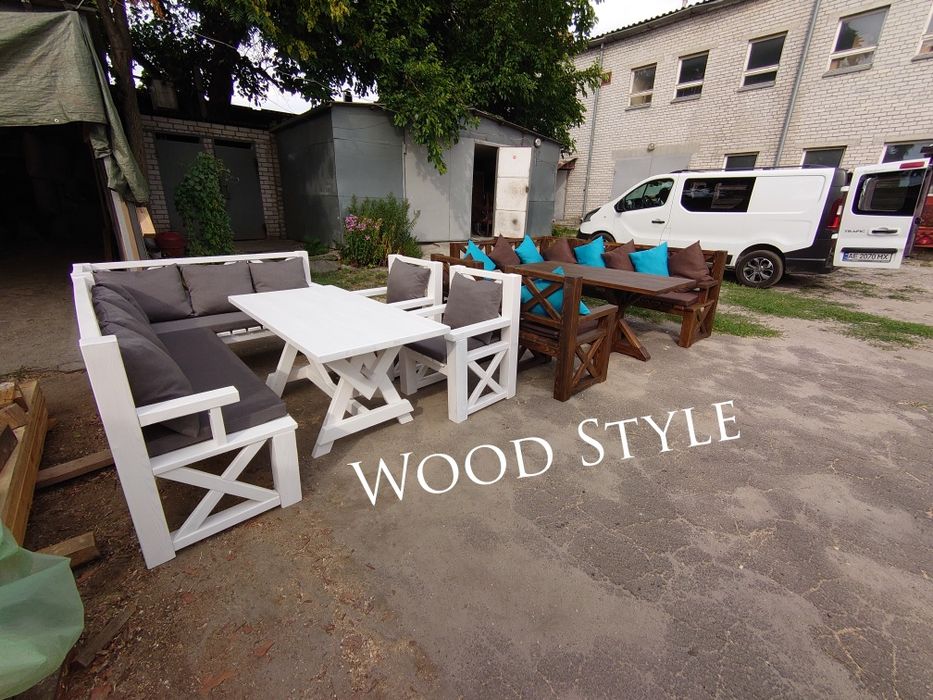 Садовая мебель . Стол . Лавочка . Кресло .