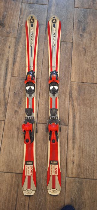 Narty Dynastar  120cm z wiazaniami -komplet