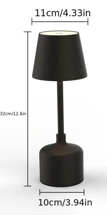 Brązowa bezprzewodowa lampa nocna