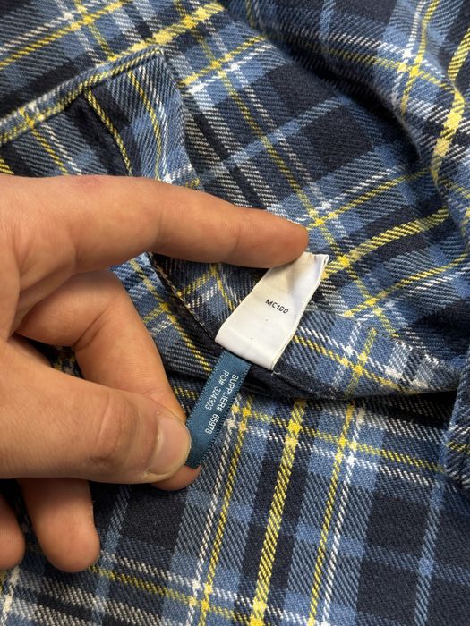 Фланелевая рубашка Polo Ralph Lauren мужская винтажная в клетку