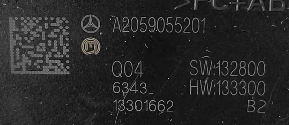 Comando do Rádio A2059055201 - MERCEDES-BENZ GLC