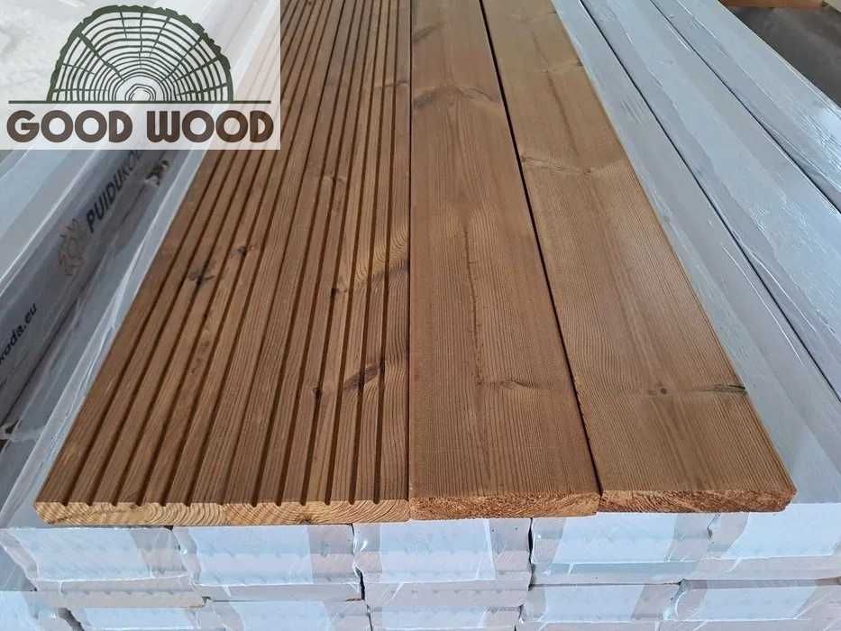 Deska tarasowa 26x116 termo sosna deski thermo na taras ESTOŃSKIE!!!