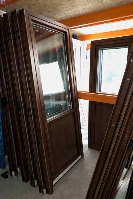 DRZWI Kacprzak 100x200 Drzwi PCV Orzech Złoty Dąb Antracyt - Lider OLX