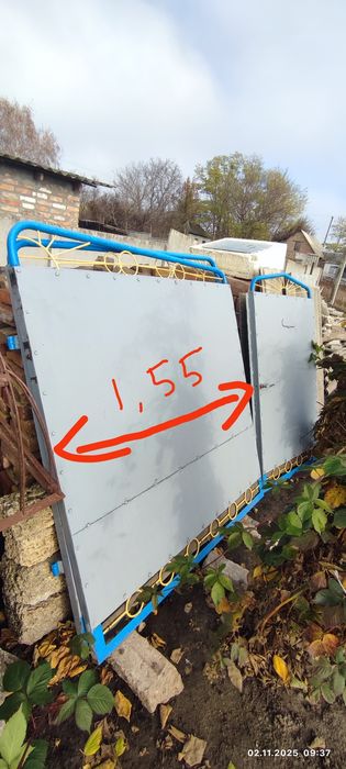 Ворота з каліткою
Ворота:ш-1м55см3мм,в-1м54см