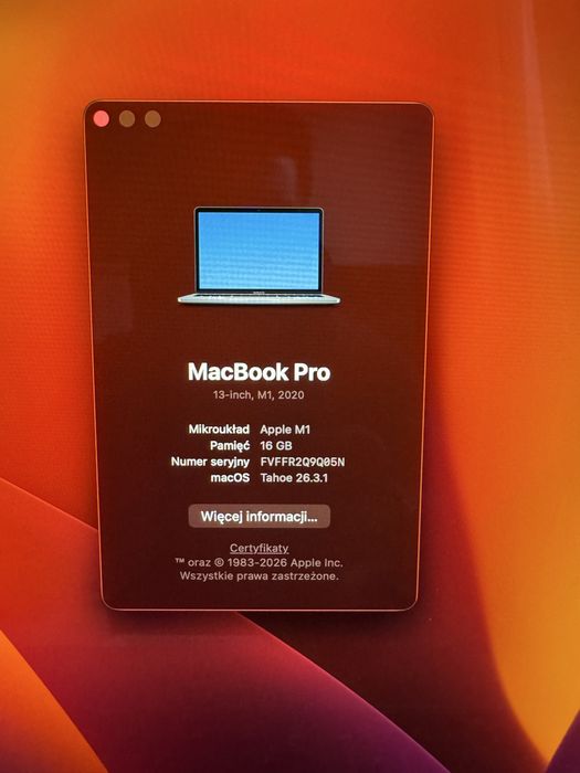 Macbook PRO M1 2020