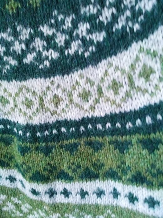 Свитер новогодний    синий Свитер  скандинавский   шерстяной