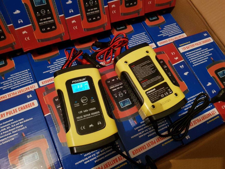 Фоксур зарядное устройство для аккумулятора авто Foxsur 5 А ОРИГИНАЛ ...