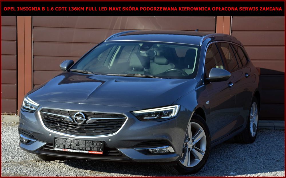Opel Insignia B 1.6CDTI 136KM Full Led Navi Skóra Keyless Go Serwis