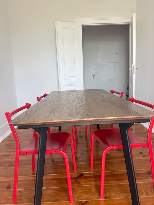 4 cadeiras vermelhas da IKEA I como novas