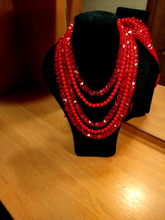 Намисто червоне Мармелад