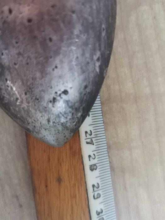 Stara przedwojenna wielka łyżka 27 cm, BM Domart GW. 10 lat, plater II RP