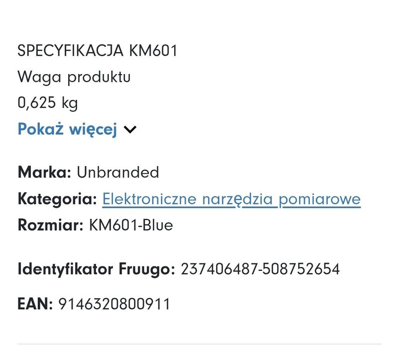 Elektroniczne narzędzie pomiarowe Kaiweets KM 601 S