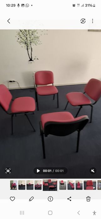 4 cadeiras Roma, como novas:  100€ ou 3 lotes (12cadeiras=300 euros))