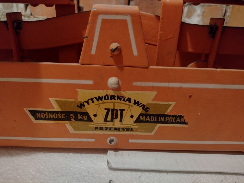 Stara waga ZPT pomarańczowa