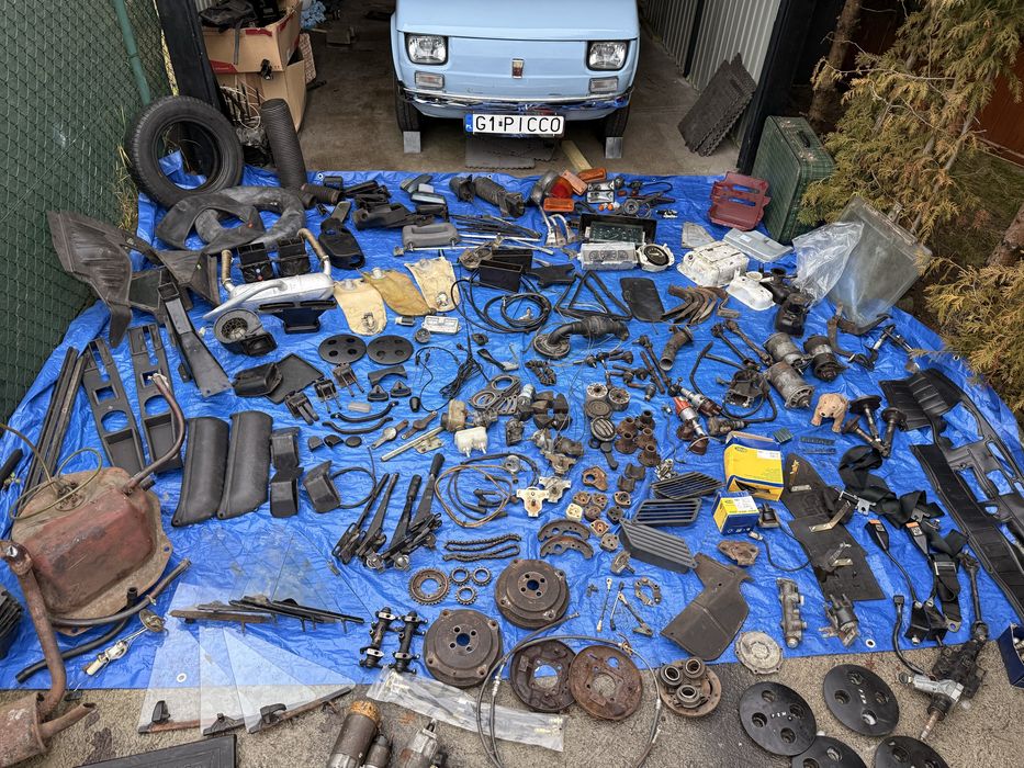 Części Fiat 126p ST FL EL prądnica szyby aparaty zapłonowe