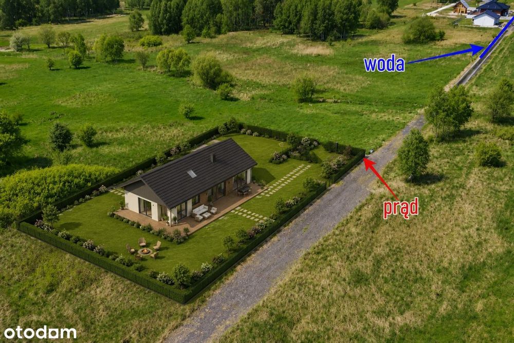Działka budowlana 1163 m2 z ekspozycją południowa.