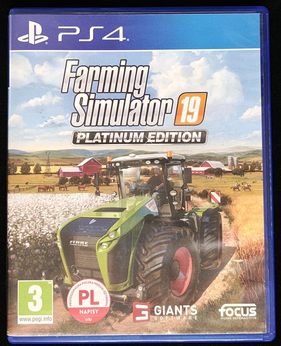 Farming Simulator 19 PL Platinum Edition na PS4 PS5 po polsku BDB stan